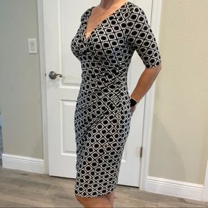 Black and white Lauren dress